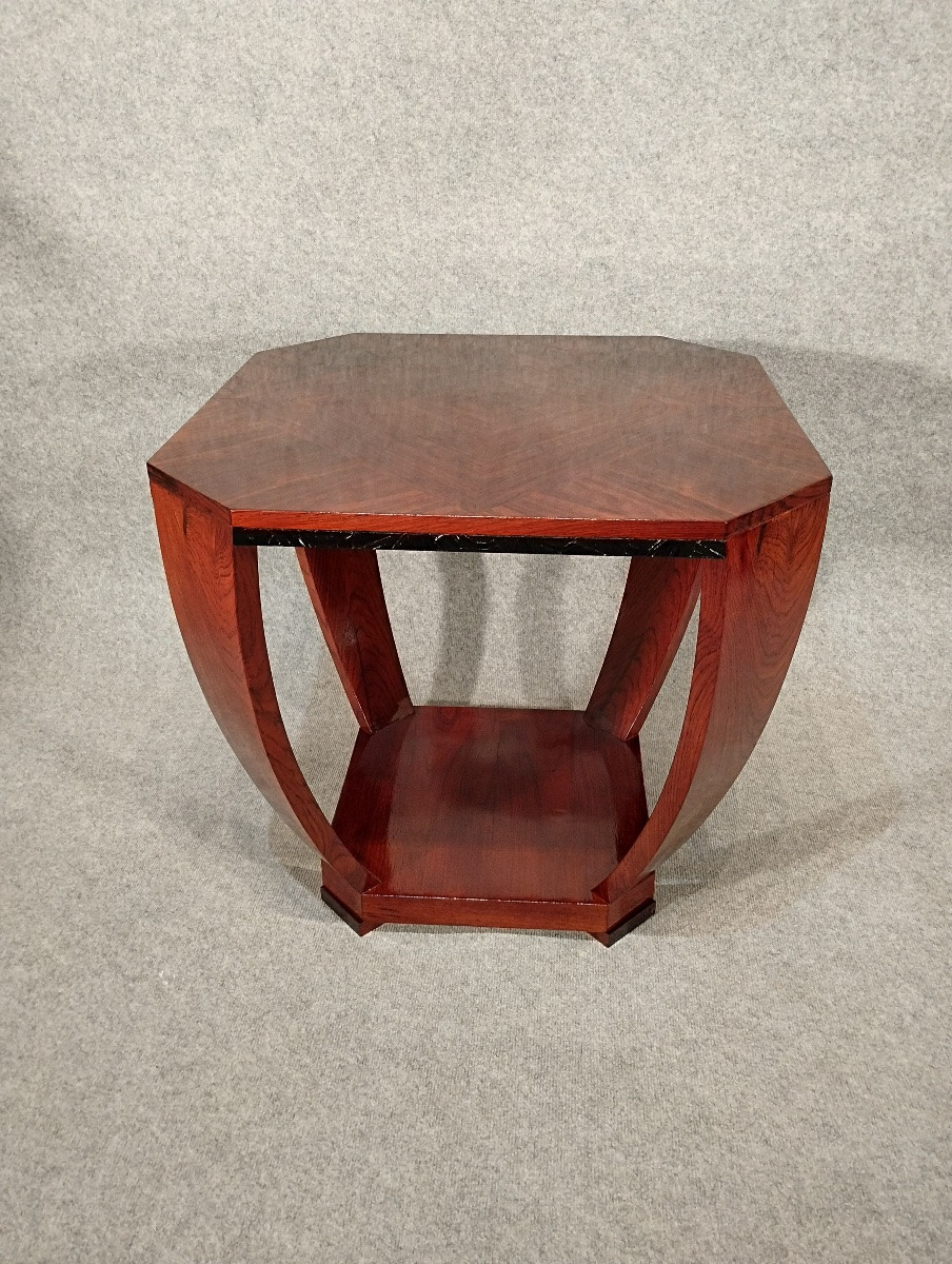 Art Deco Coffee Table Circa 1930 In Rosewood -photo-4