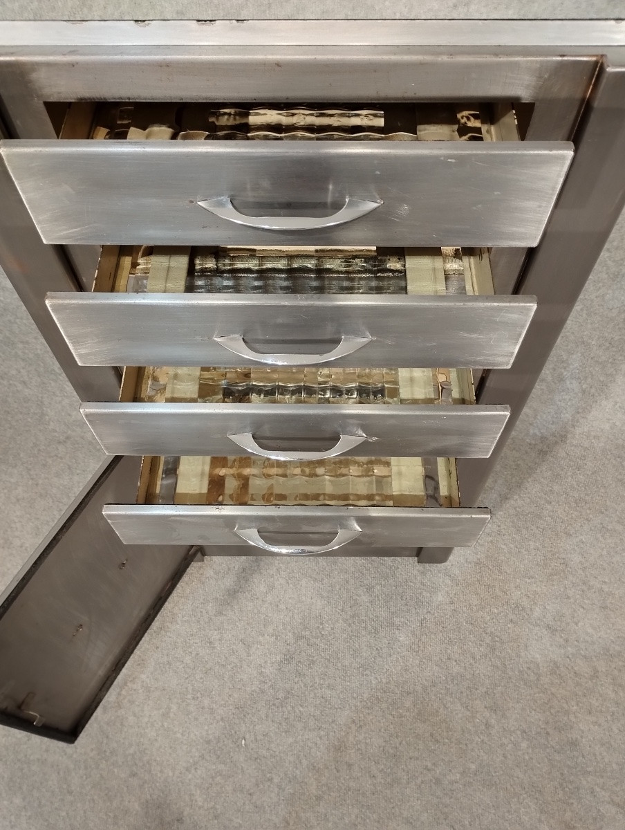 Vintage 1950s Steel Dentist's Cabinet-photo-1