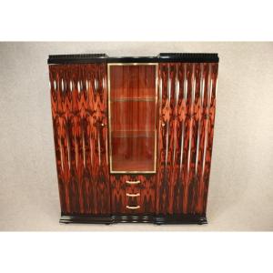 Art Deco Bookcase Circa 1925 In Macassarec Ebony