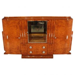 1930 Art Deco Sideboard In Amboyna Burl