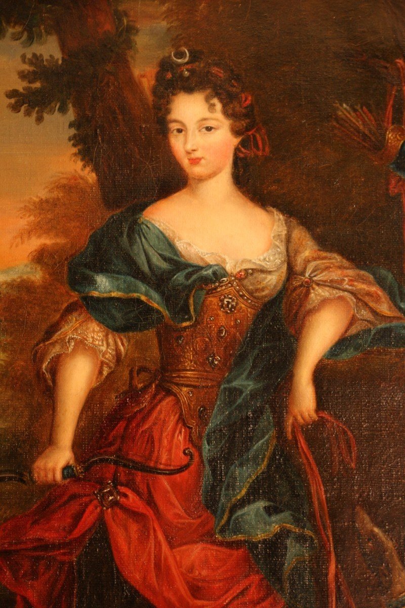Portrait De Dame En Diane Chasseresse - 1ère Moitié Du XIXème Siècle (1828)