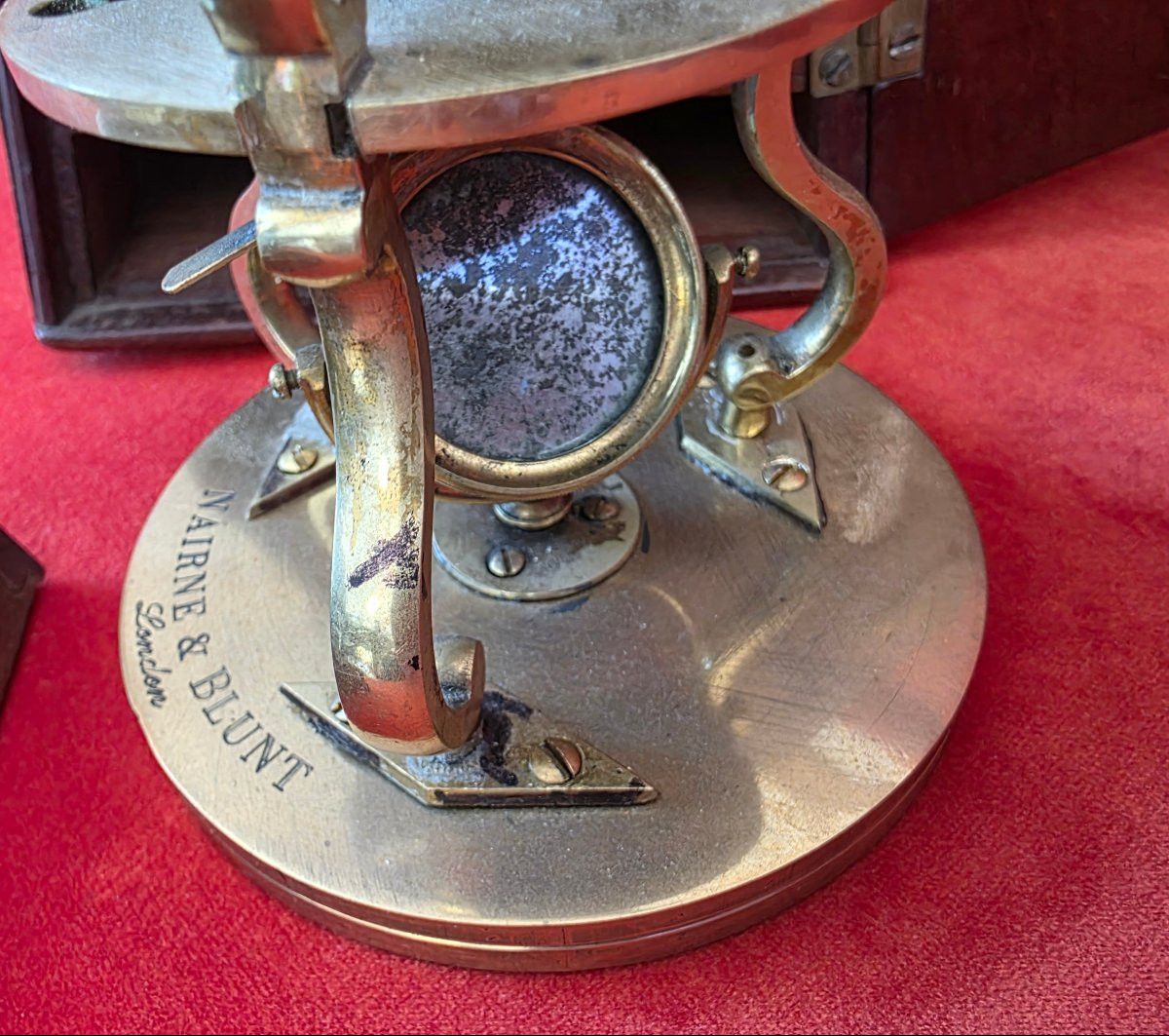 Exceptional Mahogany Travel Microscope Case, Signed Nairne & Blunt, London, Circa 1780-photo-1