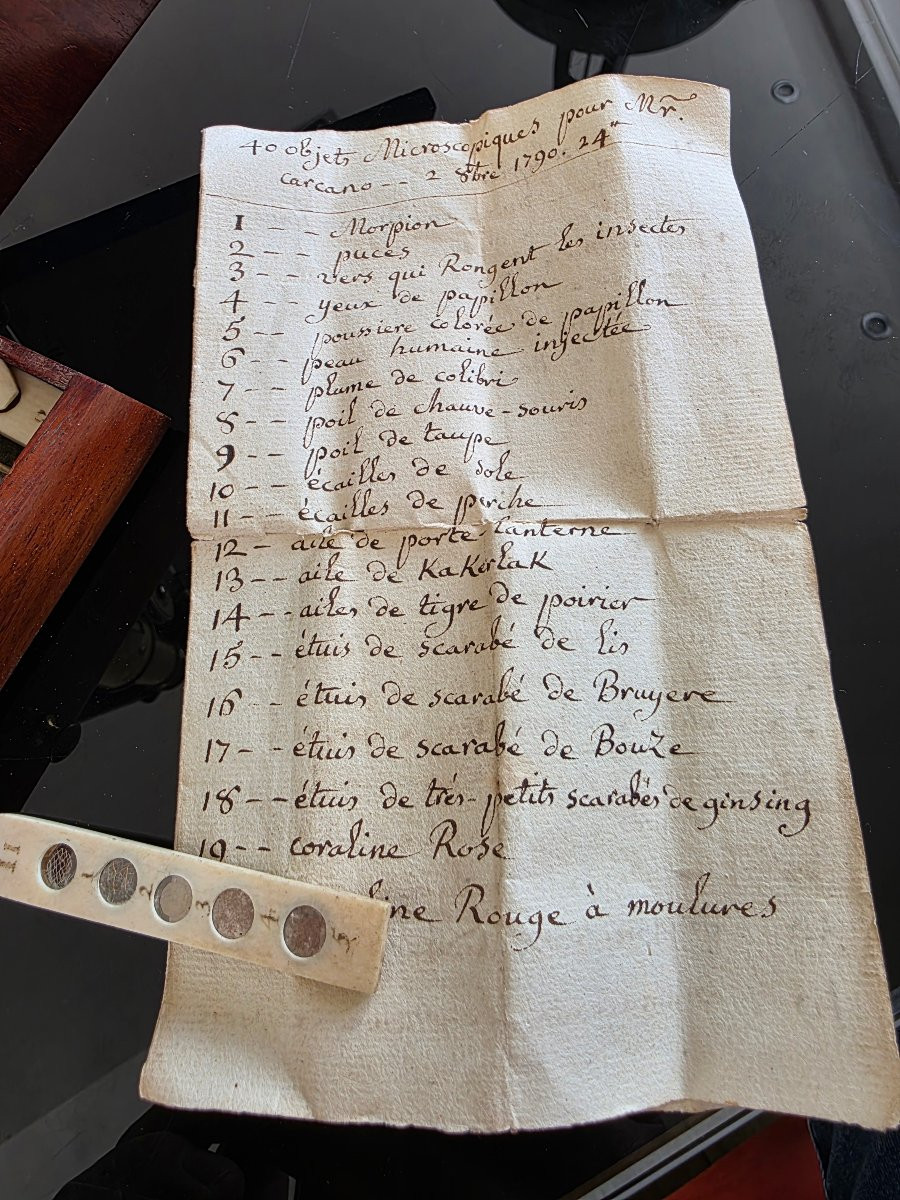 Exceptional Mahogany Travel Microscope Case, Signed Nairne & Blunt, London, Circa 1780-photo-7