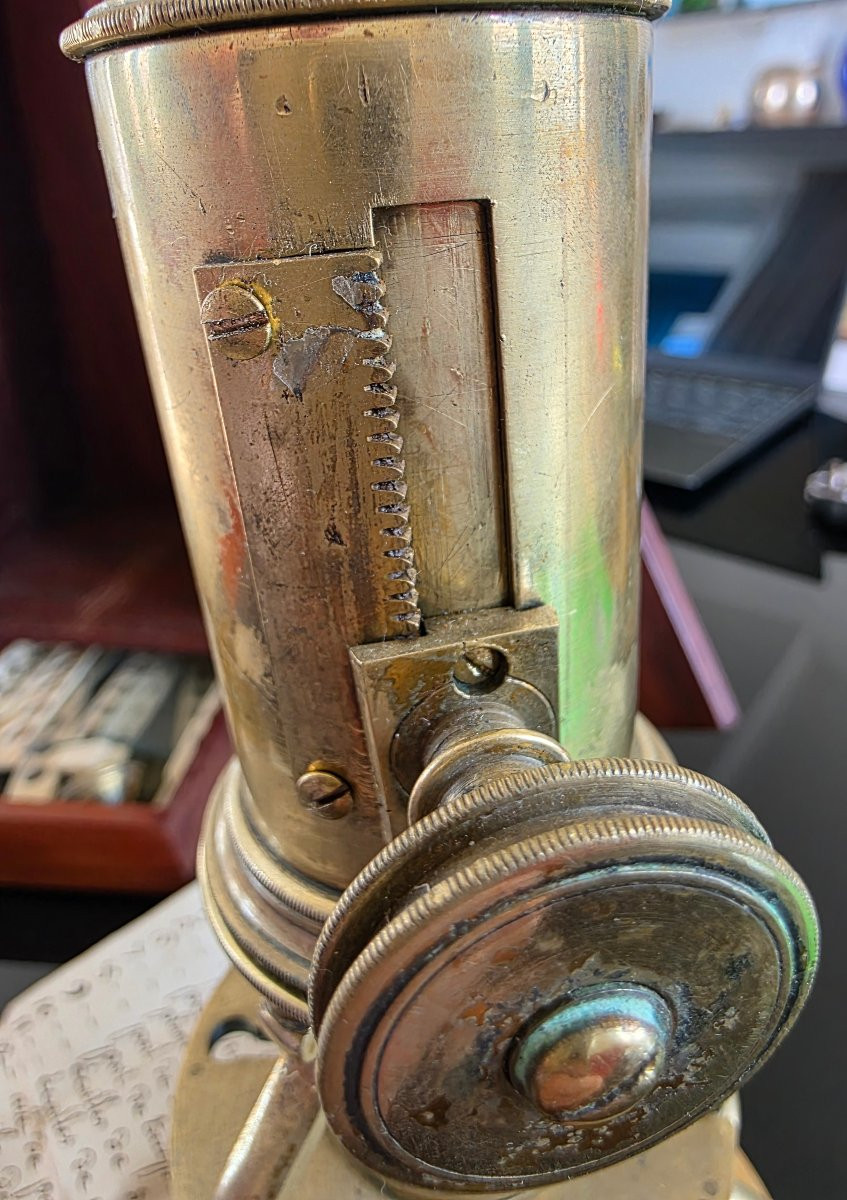 Exceptional Mahogany Travel Microscope Case, Signed Nairne & Blunt, London, Circa 1780-photo-8
