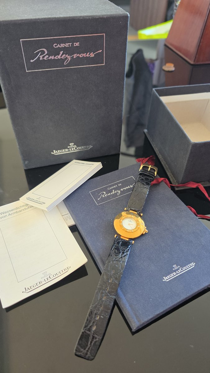 Jaeger-lecoultre "rendez-vous" 18k Yellow Gold & Diamond - Full Set - Serviced-photo-8