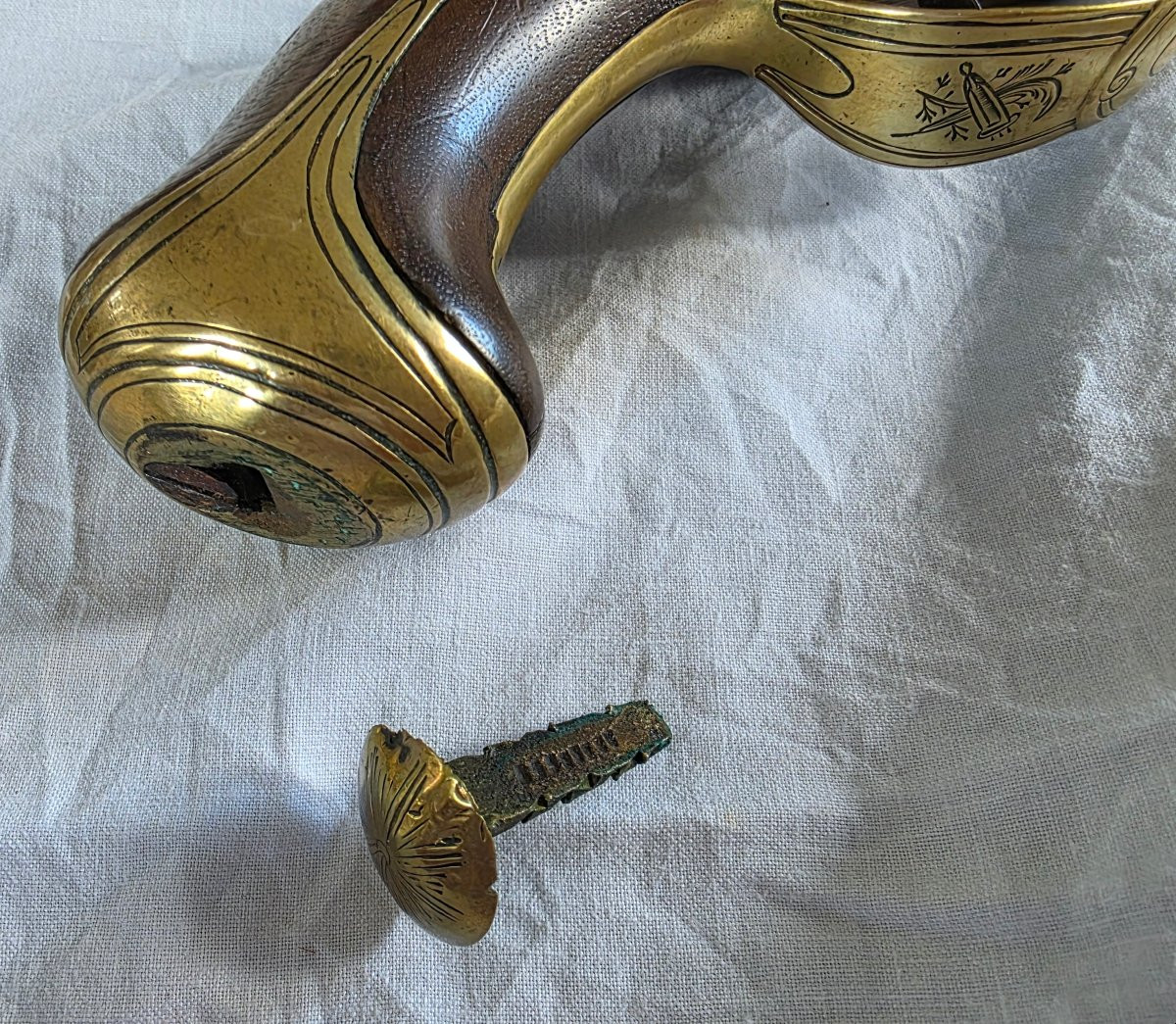 Pistolet d'Officier de Marine à Silex - Cassaignard à Nantes - Fin XVIIIe-photo-2