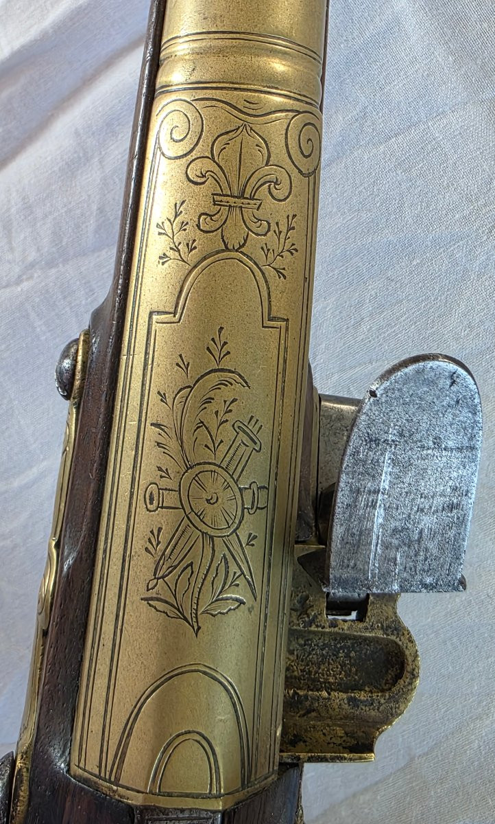 Pistolet d'Officier de Marine à Silex - Cassaignard à Nantes - Fin XVIIIe-photo-5