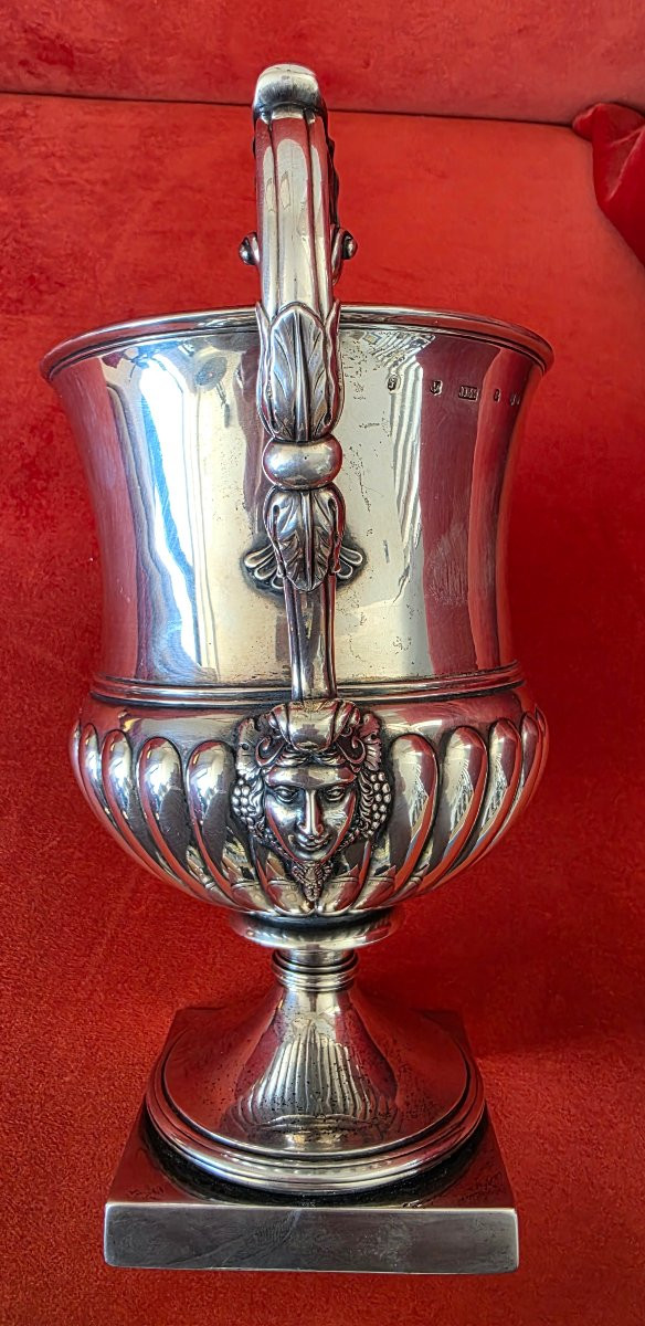 ​Vase d'Apparat en Argent Massif Édimbourg 1764 - James McKnight - 1264g-photo-2