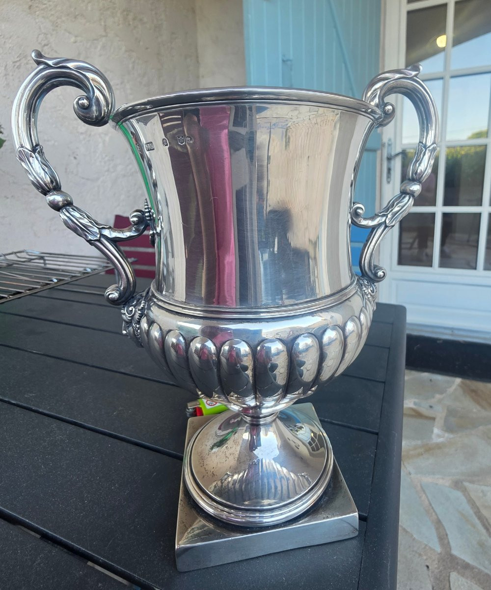 ​Vase d'Apparat en Argent Massif Édimbourg 1764 - James McKnight - 1264g-photo-1