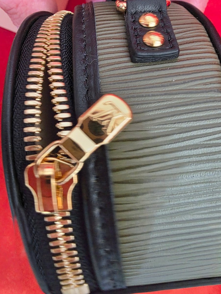 Louis Vuitton sac Epi Mini Boite Chapeau Kaki full set-photo-5