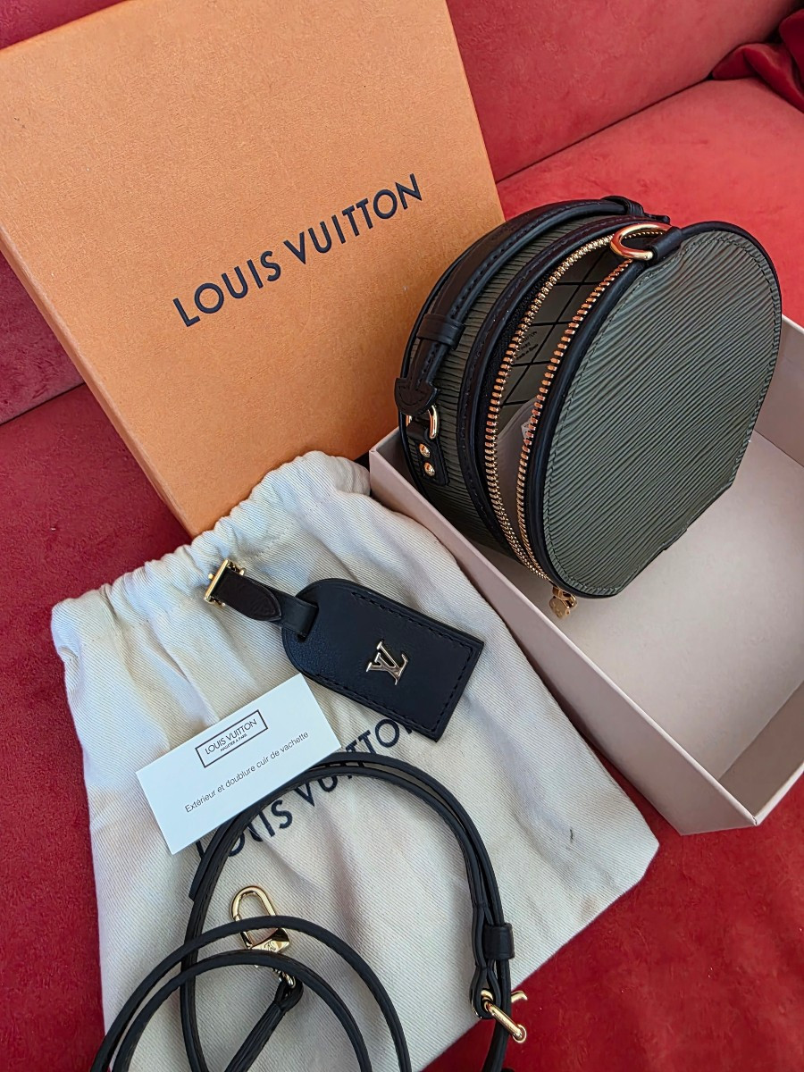 Louis Vuitton sac Epi Mini Boite Chapeau Kaki full set