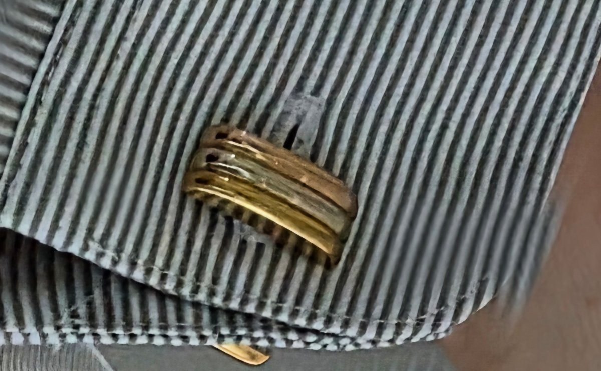 Pair Of Cartier Cufflinks, Signed By The Prestigious Maison Cartier-photo-2