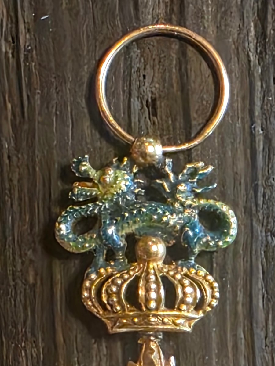 Réduction de l'Ordre Impérial du Dragon d'Annam en or - Époque coloniale-photo-7