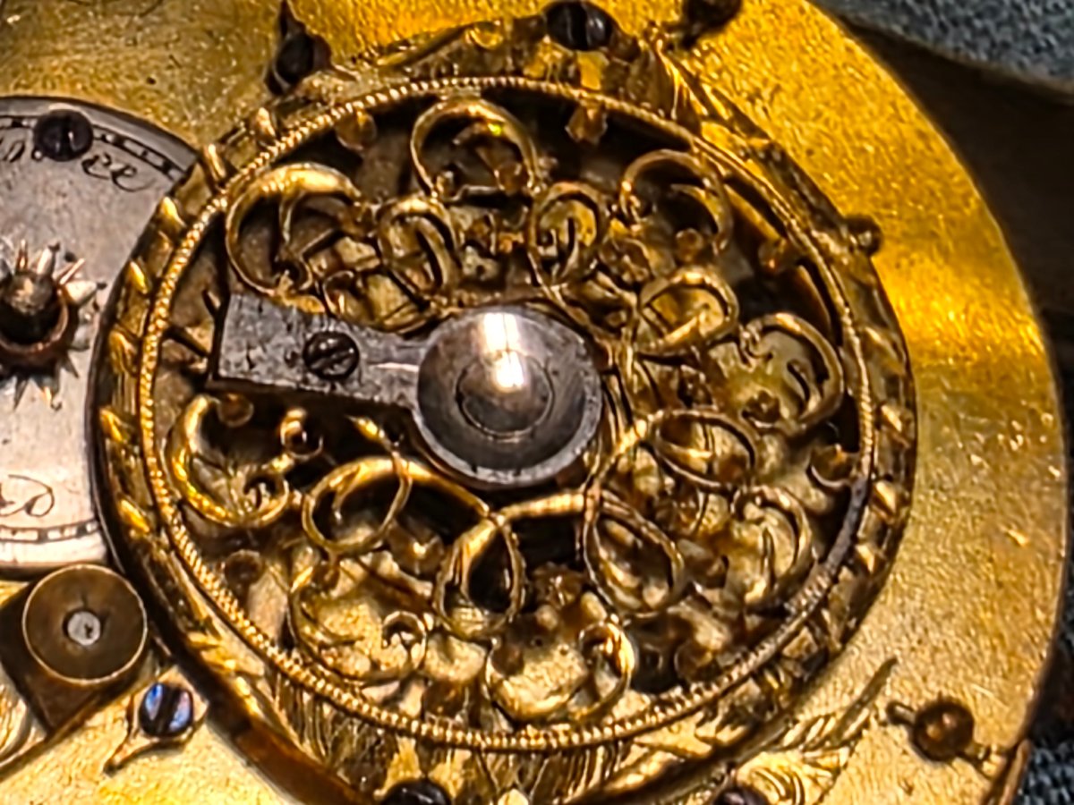 Montre de poche à coq en argent, Londet à Orvaux, vers 1840 – 106 g-photo-4