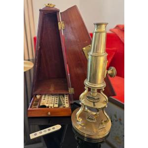 Exceptional Mahogany Travel Microscope Case, Signed Nairne & Blunt, London, Circa 1780