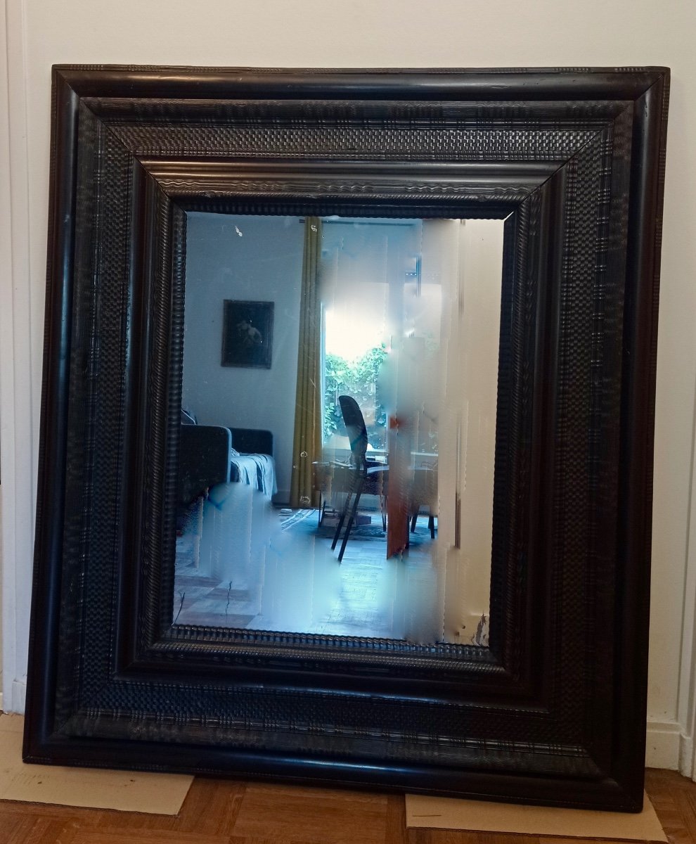 Grand Miroir Hollandais Vers 1700-photo-2