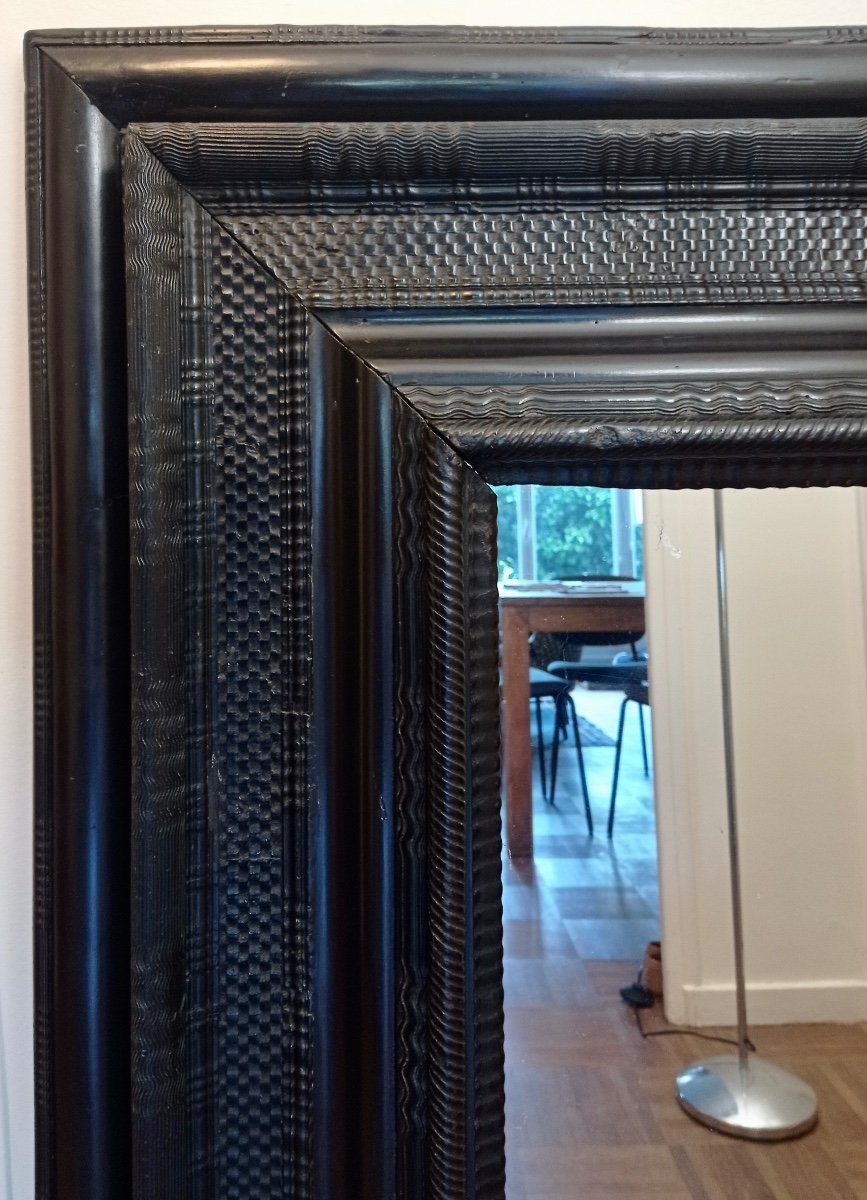 Grand Miroir Hollandais Vers 1700-photo-3