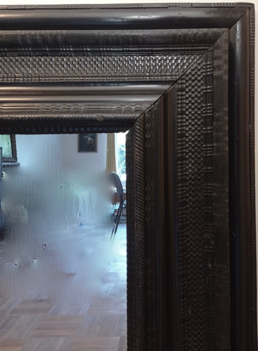Grand Miroir Hollandais Vers 1700-photo-4