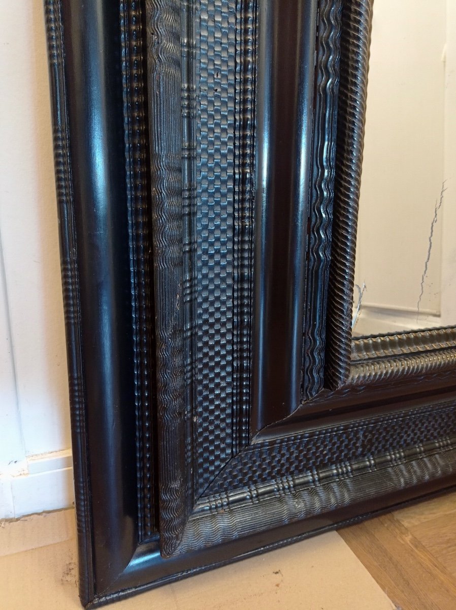 Grand Miroir Hollandais Vers 1700-photo-2