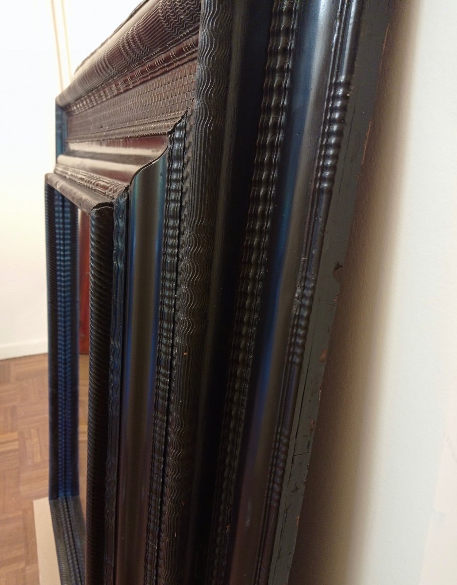 Grand Miroir Hollandais Vers 1700-photo-3