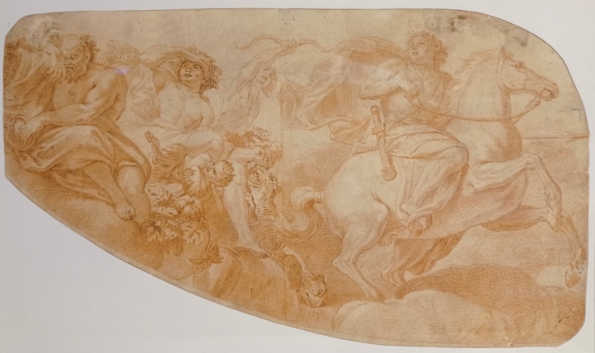 Early 18th Century Drawing, Ceiling Project-photo-2