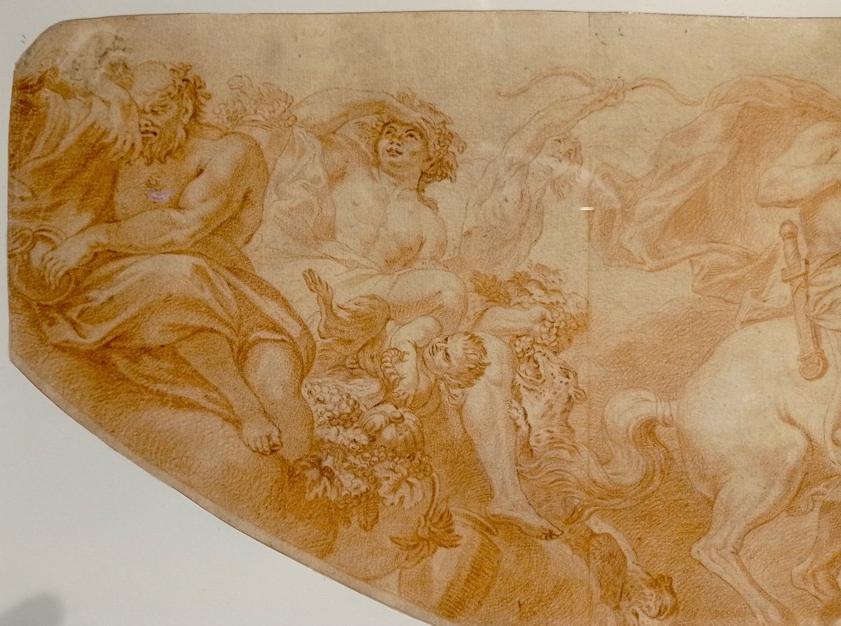 Early 18th Century Drawing, Ceiling Project-photo-3