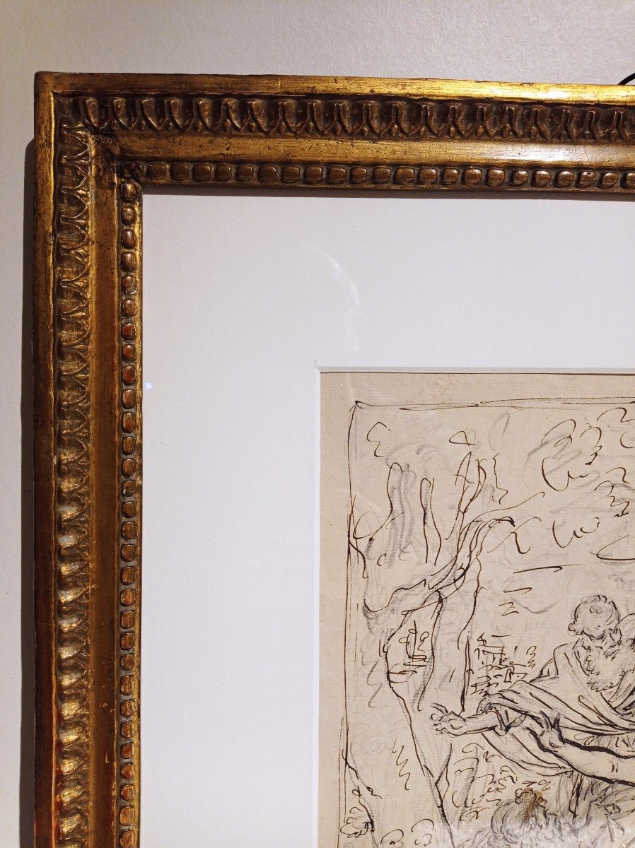 Jean-claude Naigeon (1753-1832), Suzanne And The Old Men, Drawing-photo-2