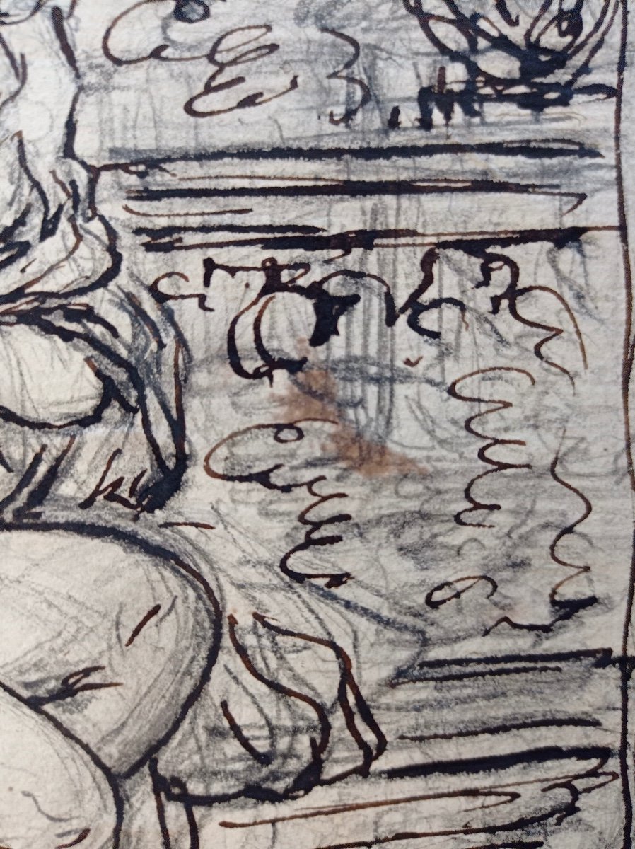 Jean-claude Naigeon (1753-1832), Suzanne And The Old Men, Drawing-photo-5