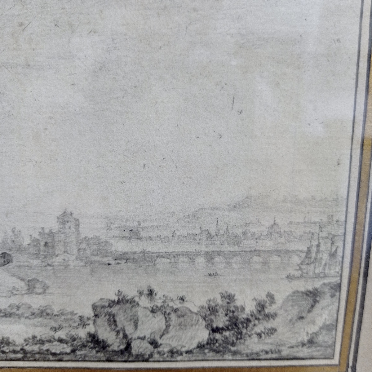 Jean Baptiste Leprince Attr. à,  Dessin 18ème Siècle.-photo-4