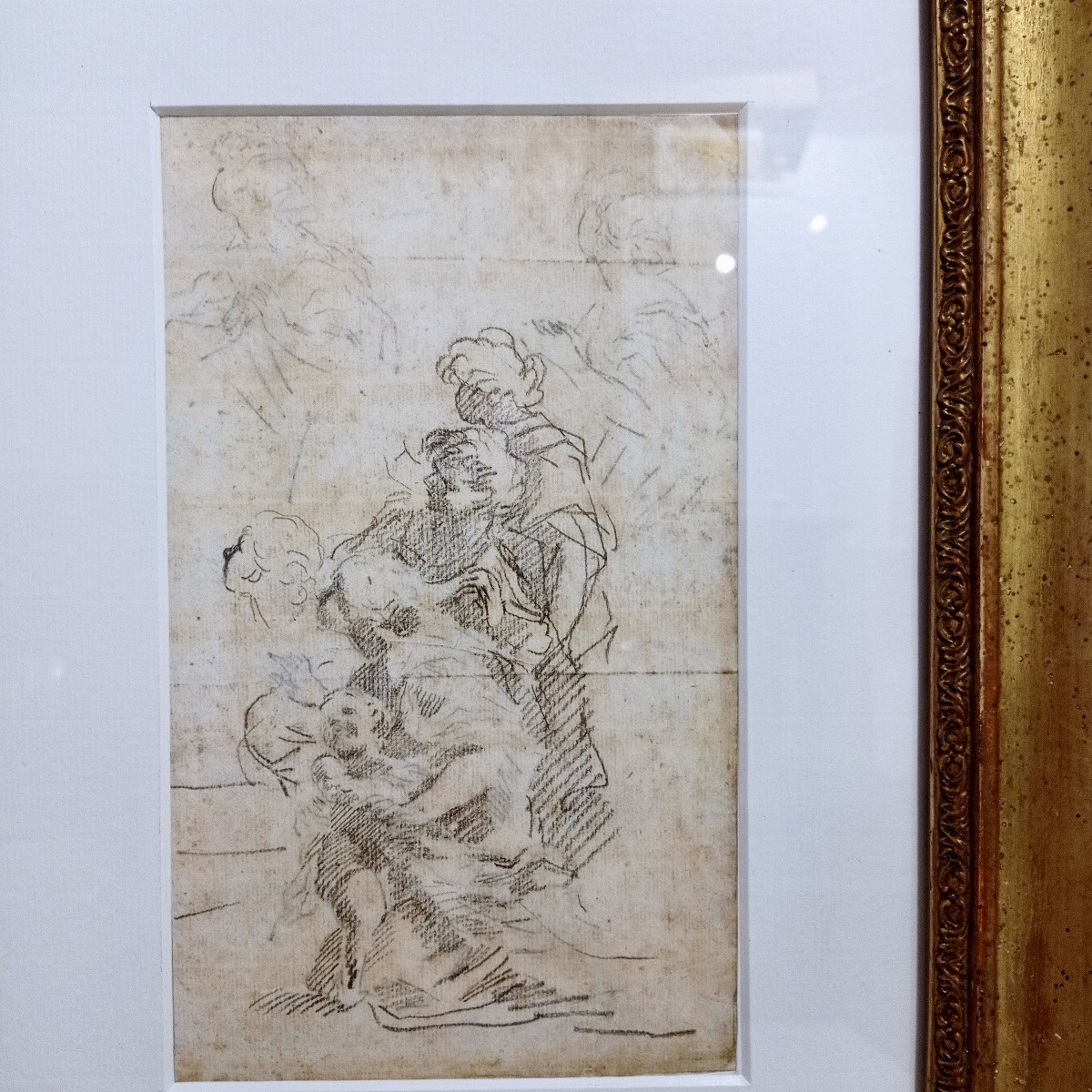 Dessins anciens, Ecole espagnole du 18ème siècle.-photo-4