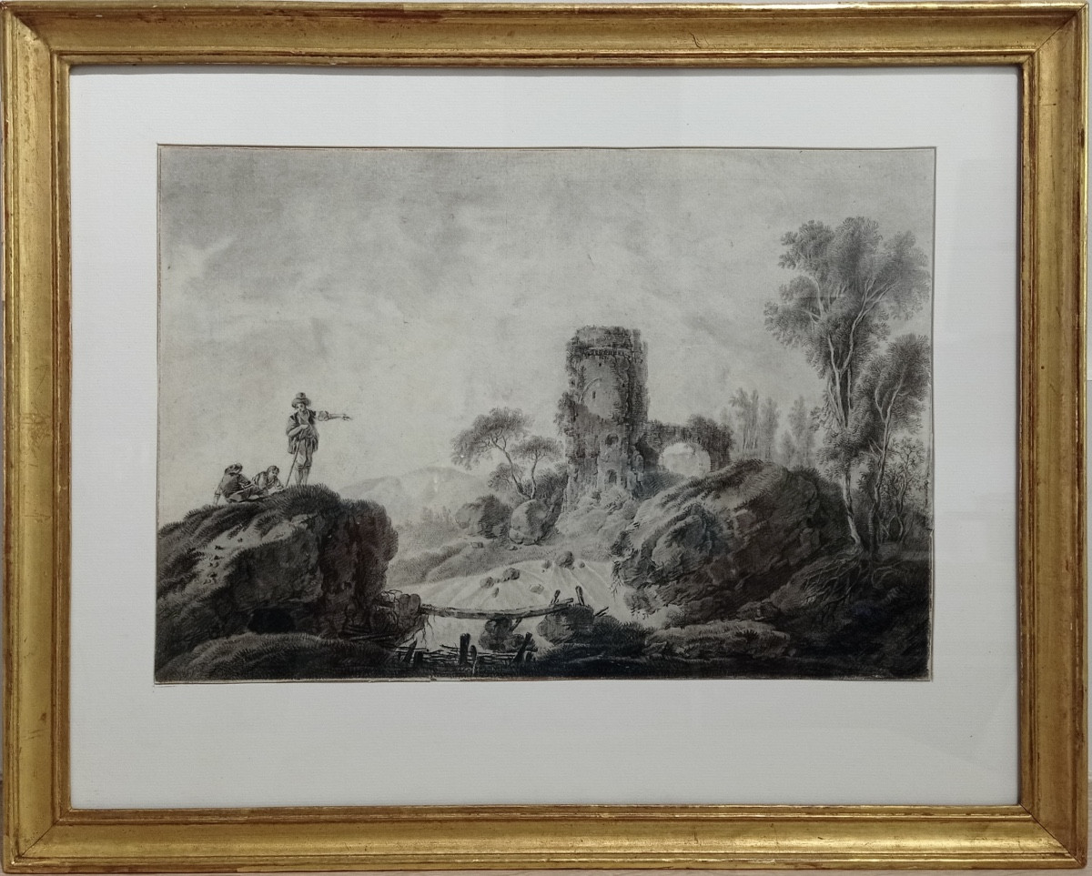 Ecole Fran&ccedil;aise 18&egrave;me si&egrave;cle, proche de Jean Baptiste Pillement (1728-1808)