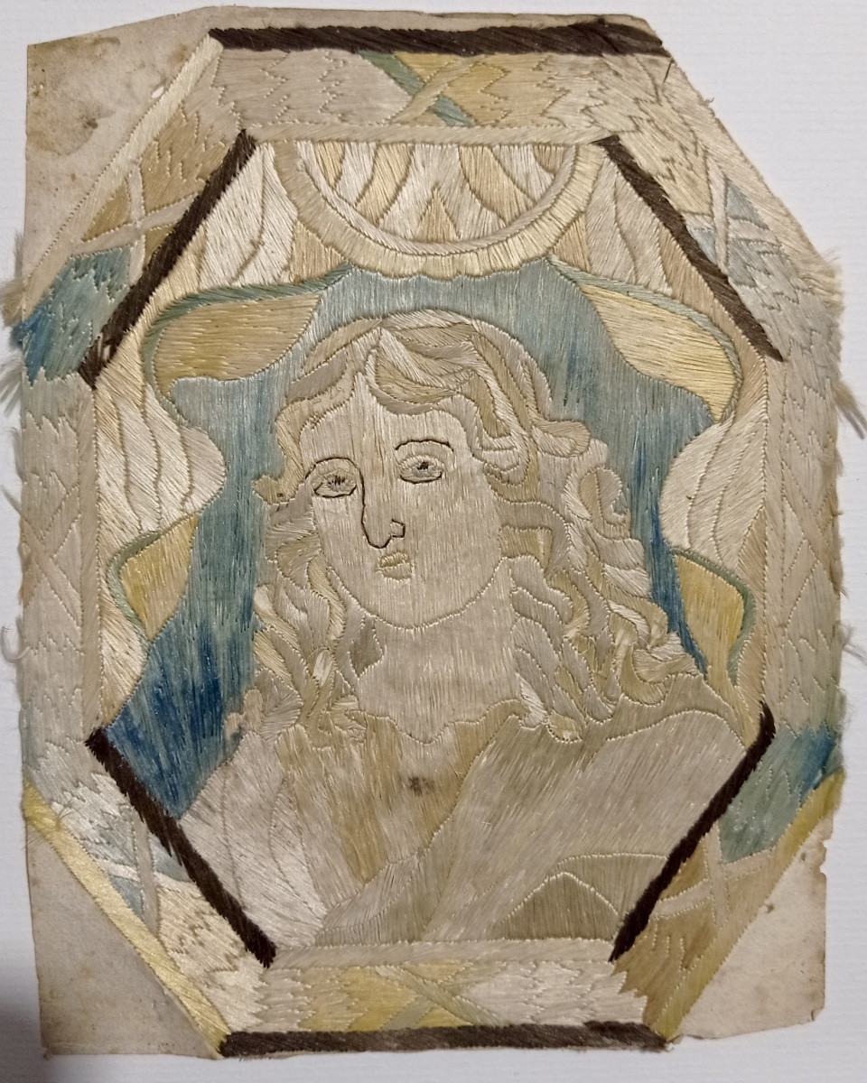 Lot Of 5 Embroideries From The Late 17th And 18th Centuries-photo-5