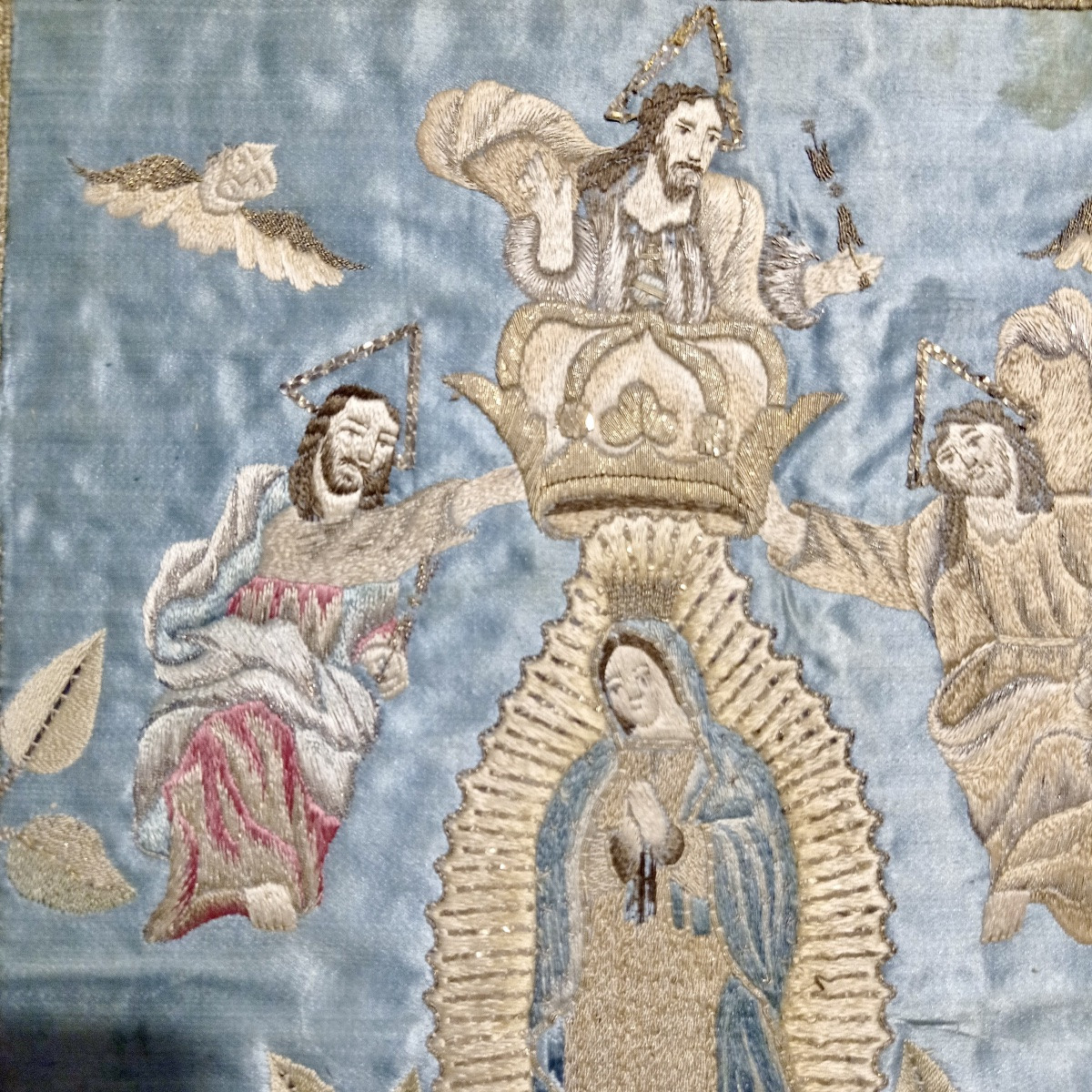 Lot Of 5 Embroideries From The Late 17th And 18th Centuries-photo-8