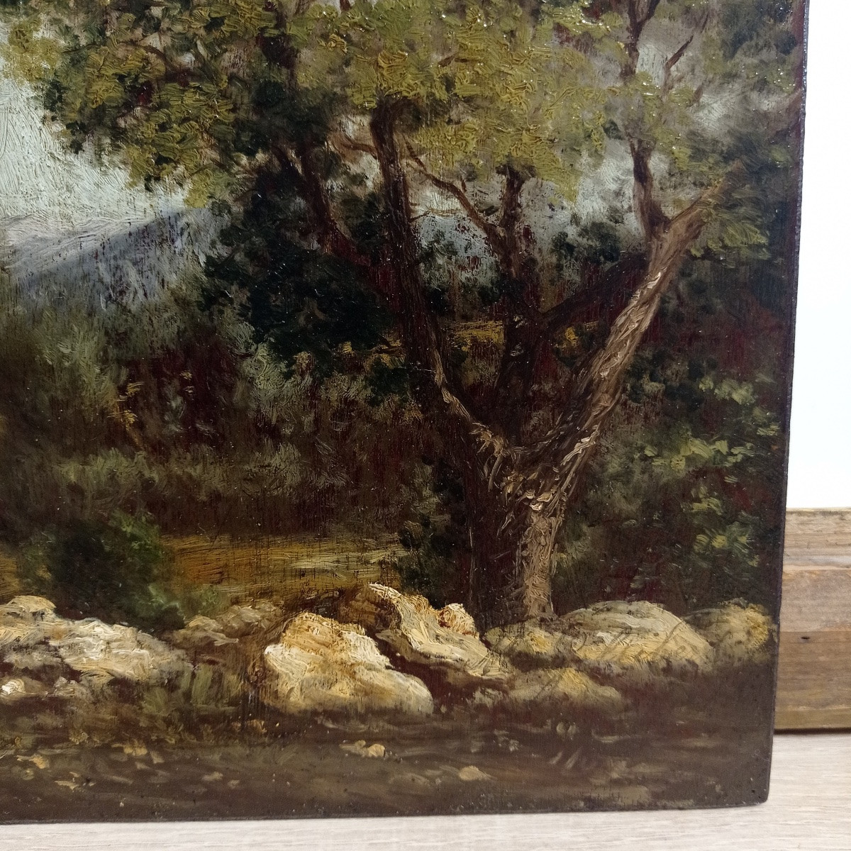 Southern Landscape, French School 19th Century, Signed Gillibert?-photo-2