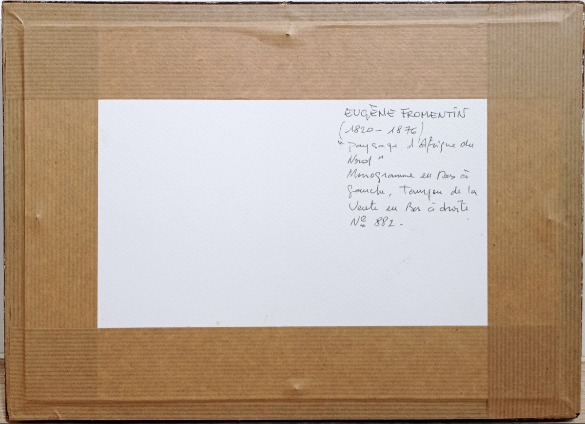 Eugène Fromentin (1820-1876), Paysage d'Afrique du Nord -photo-3