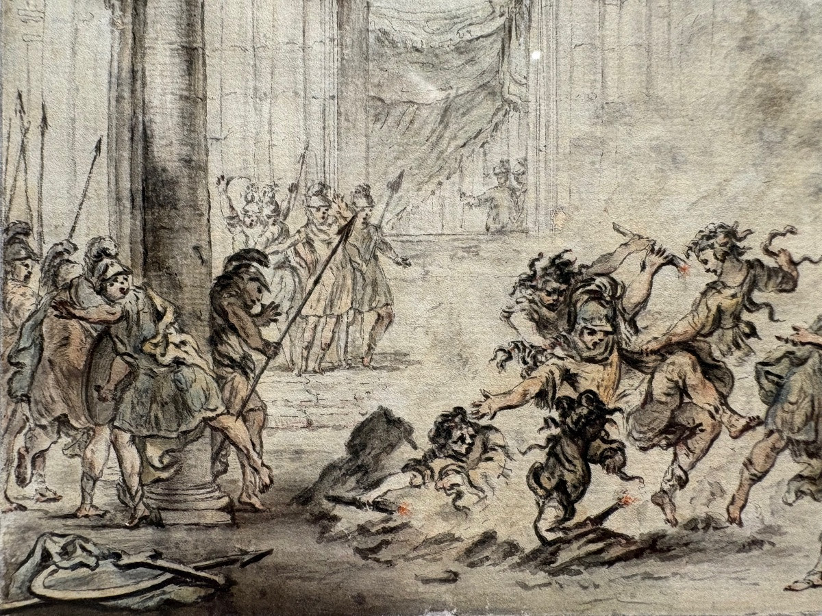 18th-century French School, The Death Of Damocles-photo-2