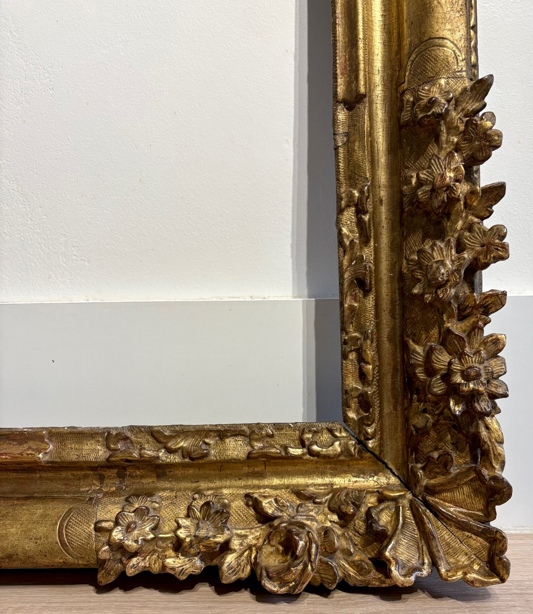 Large Antique Frame, France, 17th Century-photo-3