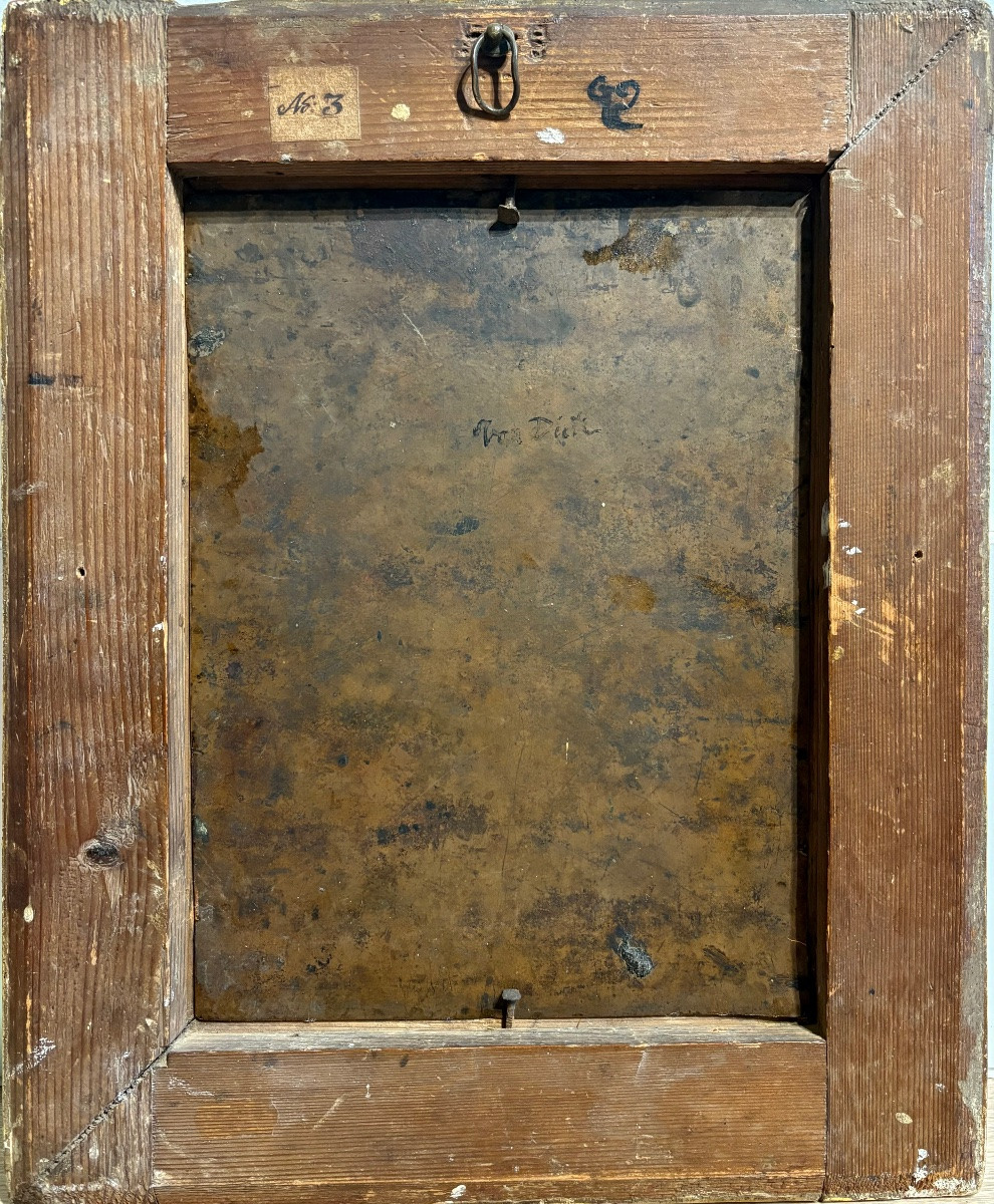 Anton Van Dyck (1599-1651) d'après. Ecole du nord fin 17è début 18è.-photo-6