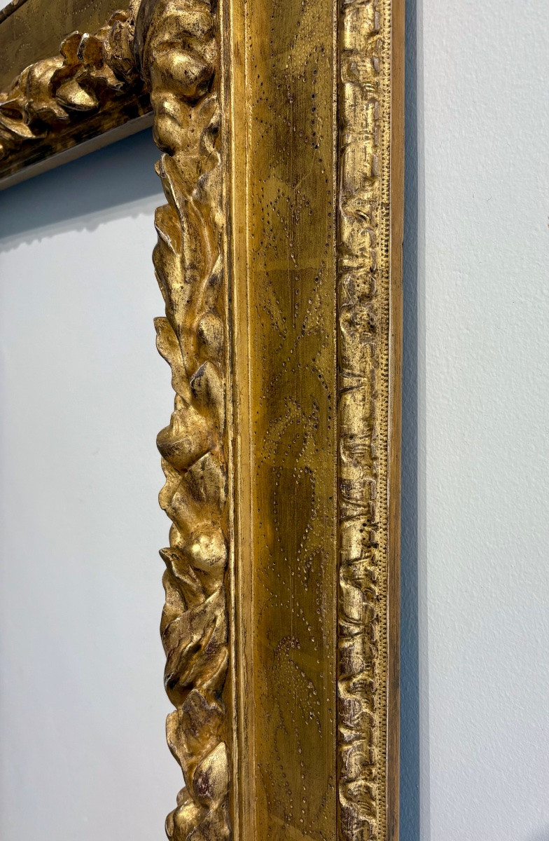 Modern Cassetta Frame, Gold Leaf And Bulinato-photo-3