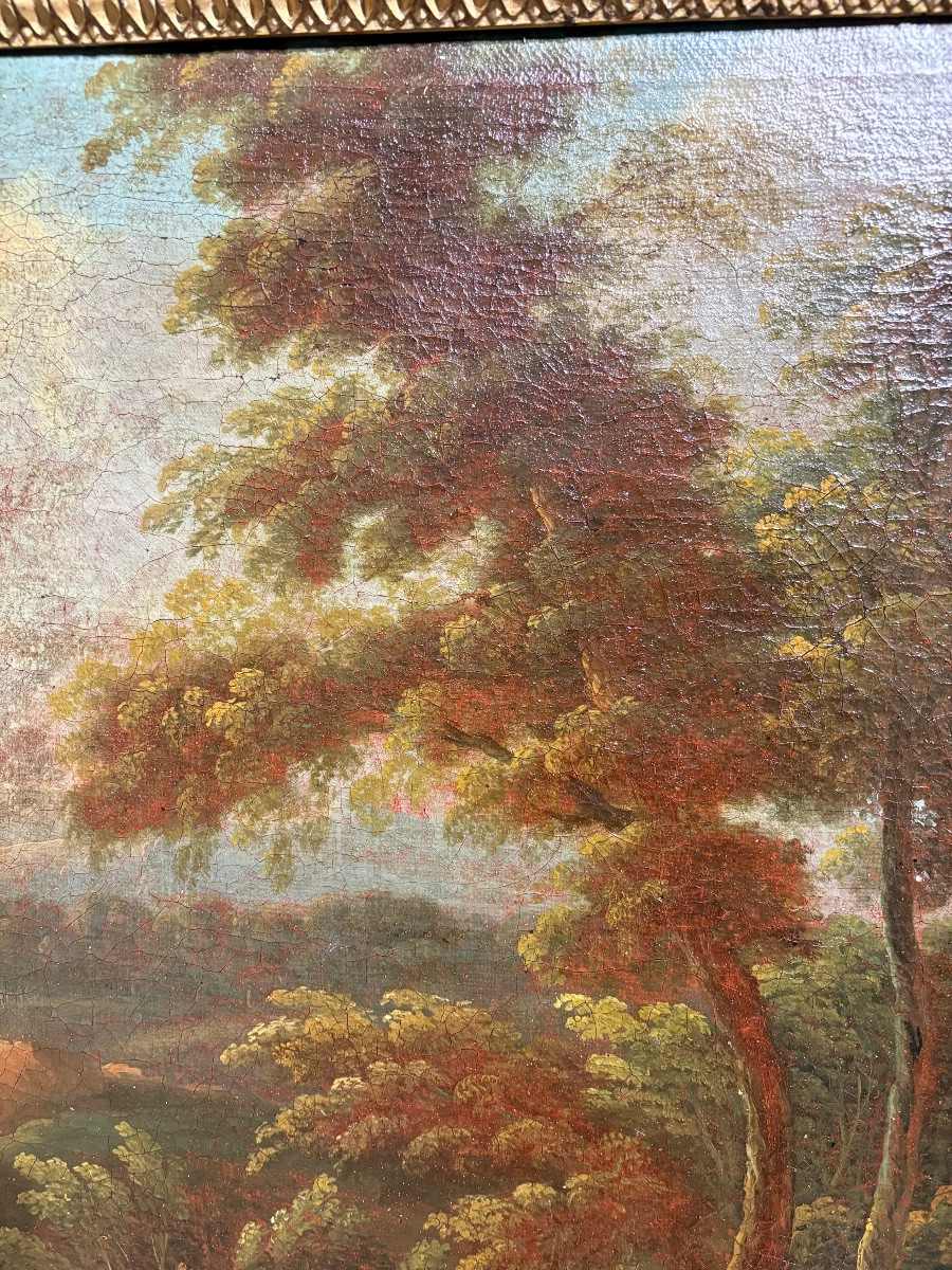 18th Century Dutch School, Oil On Canvas.-photo-4