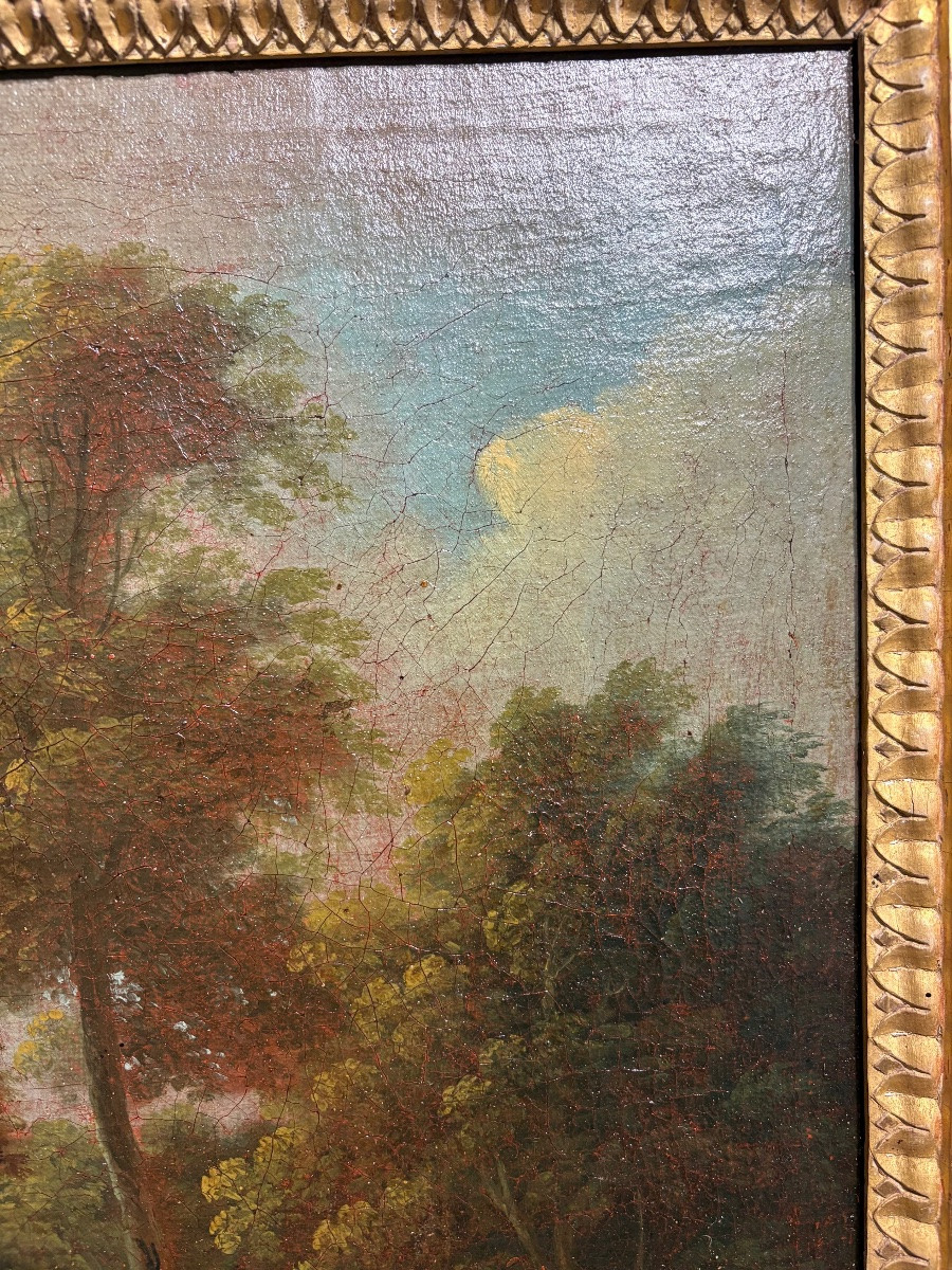 18th Century Dutch School, Oil On Canvas.-photo-5