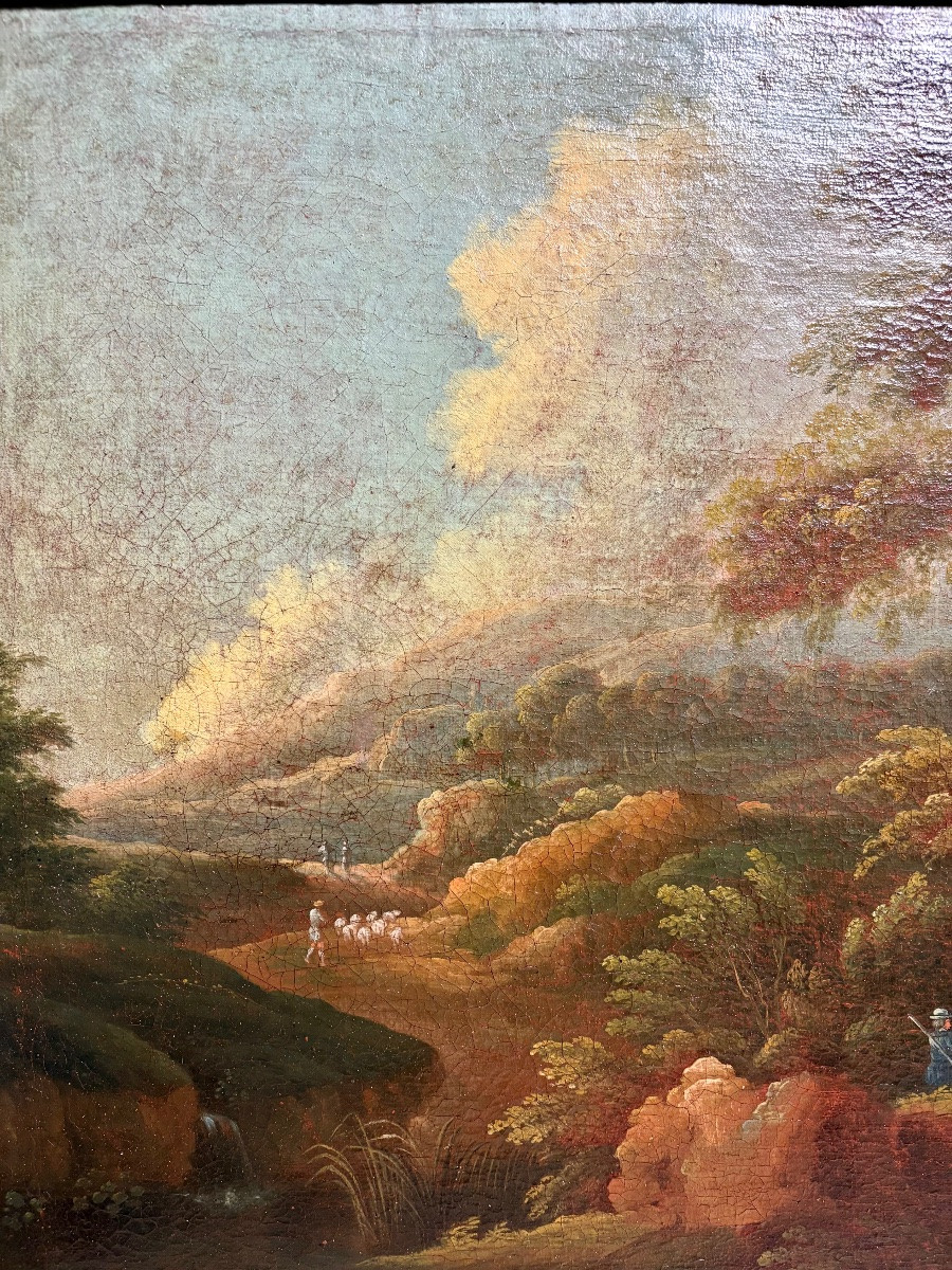 18th Century Dutch School, Oil On Canvas.-photo-6