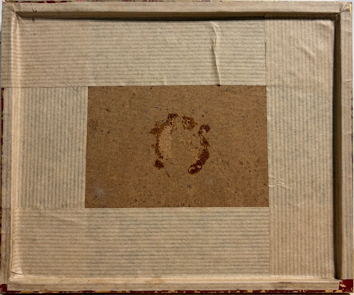 "Agneau Pascal", Broderie de fils d'argent et doré, fin 18ème / début 19ème siècle-photo-1