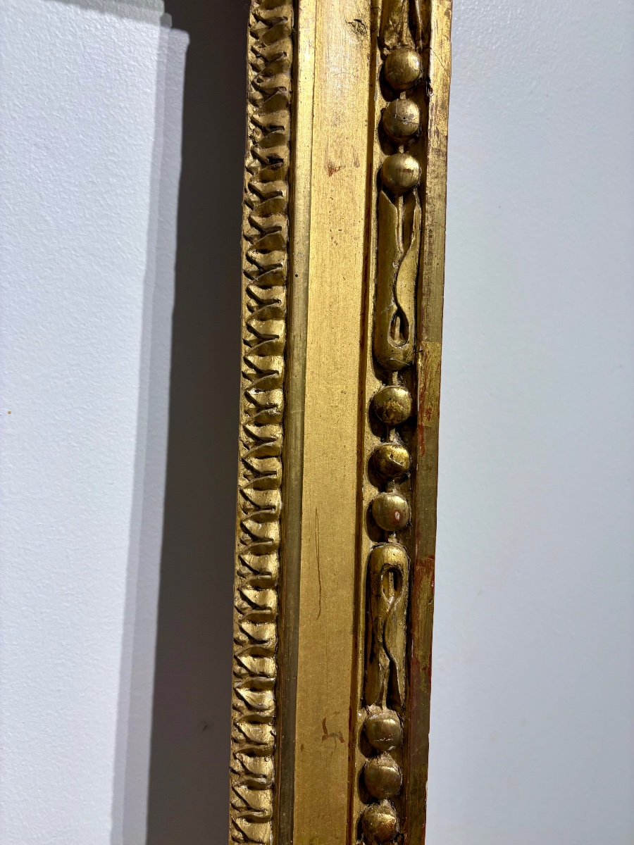 Antique Frame, 18th Century, Gilded Carved Wood.-photo-2