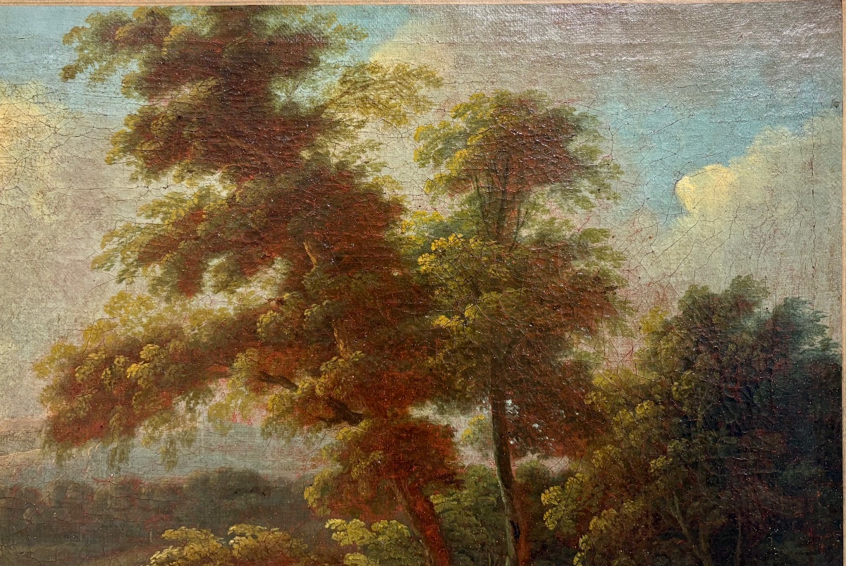 18th Century Dutch School, Oil On Canvas.-photo-3
