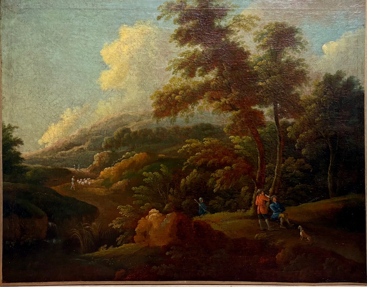 18th Century Dutch School, Oil On Canvas.