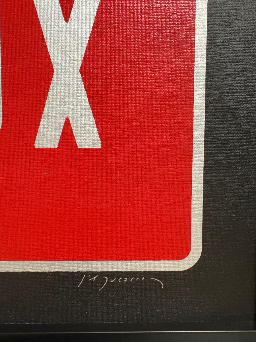 Joël Ducorroy "FAUX", sérigraphie sur carton toilé. 1999-photo-3