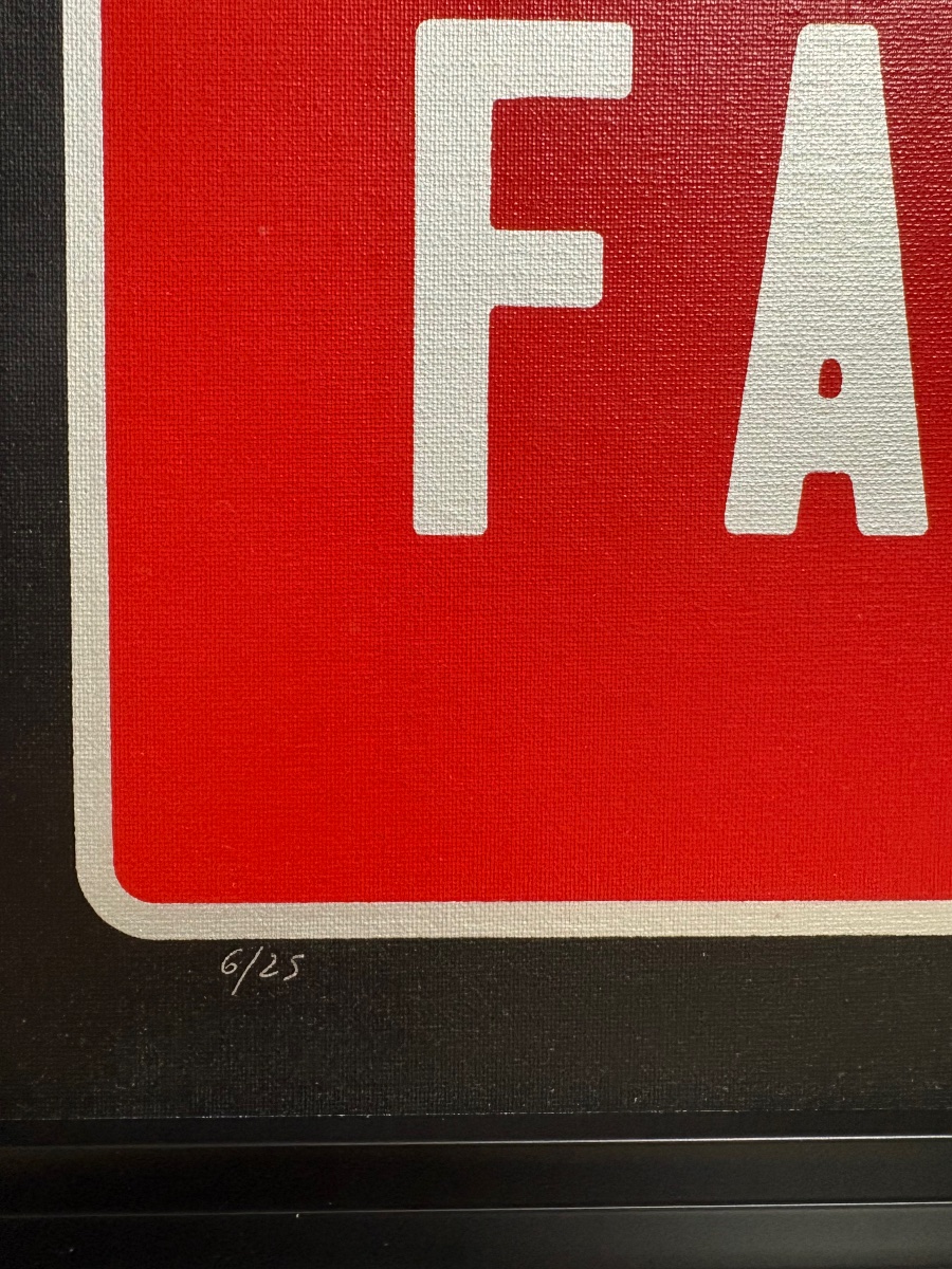 Joël Ducorroy "FAUX", sérigraphie sur carton toilé. 1999-photo-4