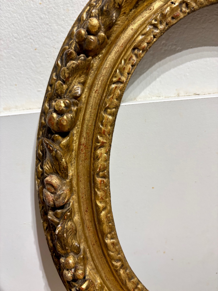 Small Oval Frame, Louis XIII Style, France, 17th Century.-photo-2