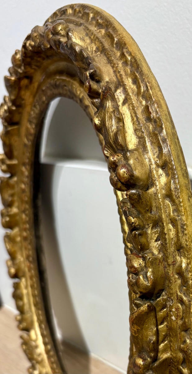 Small Oval Frame, Louis XIII Style, France, 17th Century.-photo-4